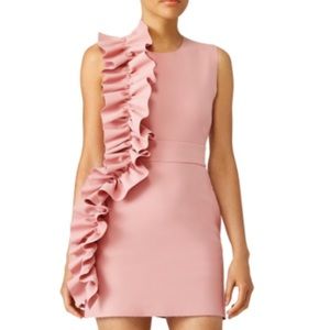 MSGM PINK RUFFLE DRESS